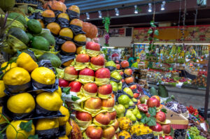 Vendas de frutas em feira