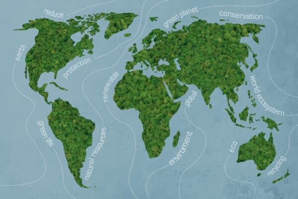Mapa mundi de árvores