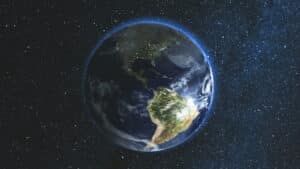 Planeta Terra por imagem de satélite