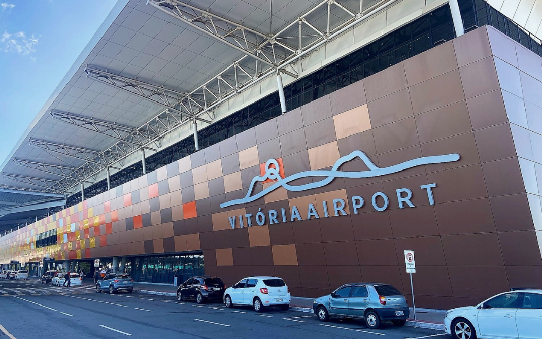 Entrada do Aeroporto de Vitória, localizado na capital do Estado.