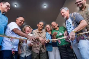 Minstra Marina Silva na inauguração do Ecocentro