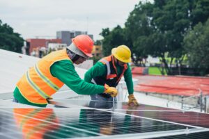 Placas de produção de energia solar